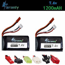 7.4V 1200mAh Lipo Battery For YiZhan Tarantula X6 MJX X101 X102h X1Brushless H16 WLtoys V666 V262 V353 V333 V323 803063 Battery 2024 - buy cheap