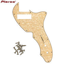 Pleroo Custom Guitar Parts - For Minni Tele 69 Thinline Guitar Pickguard Scratch Plate With P90 Humbucker Pickups 2024 - buy cheap