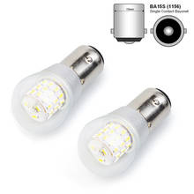 Luz de carro 2x1156 led p21w ba15s s25, luz reversa de giro para veículos, lâmpada drl 39 3014smd branco/vermelho/amarelo 12v/24v 2024 - compre barato