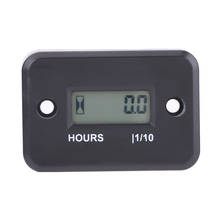 1pcs Inductive design waterproof Digital Hour Meter Gauge Timer With LCD display for Gasoline Engine Racing Motorcycle ATV Mower 2024 - buy cheap