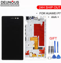 New For Huawei Ascend P7 P7-L00 P7-L05 P7-L10 With Frame Lcd Screen Touch Screen Digitizer glass and Lcd Display Assembly AA 2024 - buy cheap