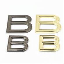 10pcs/lot luggage, handbags, hardware accessories, metal letter B buckle, decorative brand, shoe buckle, shoe clothing accessori 2024 - buy cheap