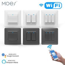 WiFi DE EU Smart Push Button Switch 2-Way Multi-control 1/2/3 Gang Detachable Smart Life Tuya App Work with Alexa Google Home 2024 - buy cheap