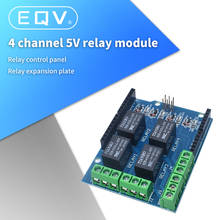 4 channel 5v relay shield module, Four channel relay control board relay expansion board for WAVGAT UNO R3 mega 2560 2024 - buy cheap