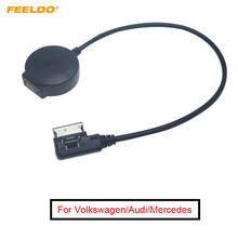 Автомагнитола FEELDO, 4 шт., медиа в MDI/AMI, Bluetooth 4,0, USB, для Mercedes Benz, аудиокабель # FD6215 2024 - купить недорого
