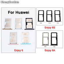 ChengHaoRan-ranura para tarjeta SIM, adaptador de soporte de bandeja de tarjeta Micro SD para Huawei Enjoy 6, 6S, 6A, memoria y reemplazo de enchufe de tarjeta Sim 2024 - compra barato