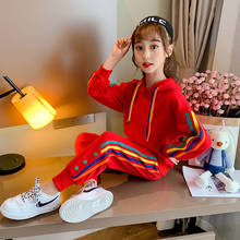 Kids Clothes Set Fashion Teen Girls Tracksuits Autumn Spring 2pcs Children Sport Suits 8 10 year Girls Clothes Size 10 11 12 14 2024 - buy cheap
