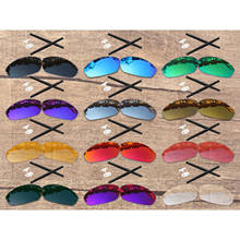 Vonxyz lentes de substituição polarizadas para nariz, meia preta e branca, 20 + opções de cores para orelha, armação batedor oakley 2024 - compre barato