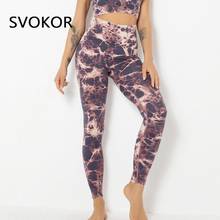 SVOKOR Sexy Seamless Leggings Push Up Tie Dye Printed Leggings For Fitness Pants Women High Waist Gym Clothing 2024 - buy cheap