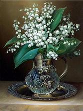 5D алмазная живопись цветы ваза Алмазная вышивка цветочный Набор для вышивки крестиком Алмазная мозаика полная Дрель Стразы Декор подарок 2024 - купить недорого