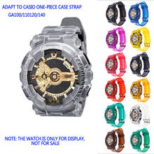 Watch strap for Casio g-shock GD100 GA110 GLS-120 transparent black gold 2024 - buy cheap