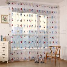 Children car cartoon pattern curtains Semi-blackout curtains tulle for Children's room Living Room balcony Window Home Decor 2024 - buy cheap