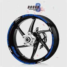 Striped wheel sticker reflective motorcycle sticker waterproof sunscreen wheel decal for APRILIA SRMAX 2024 - buy cheap