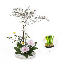Suporte fixo de flores, ferramenta fixa de arte com agulha de latão para arranjo, base de inserção para flores de ishizaki kenzans, acessório para ferramentas fixas de arte 2024 - compre barato