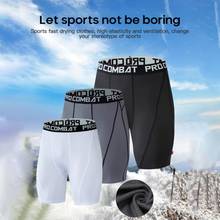 Спортивные узкие шорты, мужские эластичные быстросохнущие брюки, баскетбольные штаны для йоги, тренировок, бега, фитнеса 2024 - купить недорого