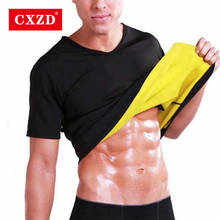 CXZD Plus Size S-5XL for Men Women Neoprene Shaperwear Waist Traine Sauna Sweat Vest Body Shaper Cincher Corset T-Shirt Slimming 2024 - купить недорого