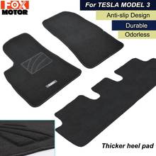 3Pcs frente trasero del coche estera del piso alfombras para Tesla modelo 3 2017 de 2018 de 2019 LHD Anti-slip del trazador de líneas personalizado alfombra resistente al agua inodoro Pad 2024 - compra barato