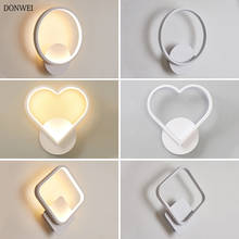 12W LED Wall Lamp Round Sqaure Heart Shape Acrylic Indoor  Decoration Wall Light Bedroom Beside Stairway Corridor Light fixtures 2024 - buy cheap
