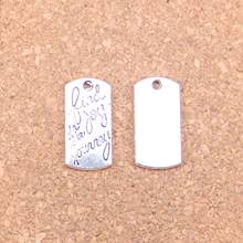 14pcs Charms find joy in journey 20x10mm Antique Pendants,Vintage Tibetan Silver Jewelry,DIY for bracelet necklace 2024 - buy cheap