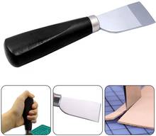 Нож для кожевенного резака Imzay, нож для резания кожи с деревянной ручкой, инструмент для простой отделки и обработки кромок, кожевенного ремесла, рукоделия 2024 - купить недорого