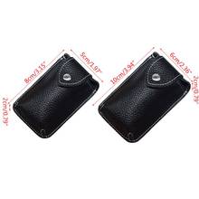 Women Men Leather Car Keychain Card Holder Wallet Case Key Organizer Bag keyring 2024 - buy cheap