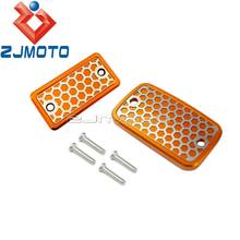 Naranja de la motocicleta Freno de aluminio depósito de fluido de embrague para 690 SMC 2008-2012 maestro tapa del cilindro 2024 - compra barato