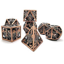 New  Metal Hollow DND Dice Set D20 Dados Rol Polyhedral RPG Dice Playing Dobbelstenen Dobbel Game Dobbelspel kostki do gry Dadi 2024 - buy cheap