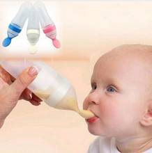 Garrafa de alimentação do bebê 90 ml infantil colher de bebê ferramenta alimentador de alimentos bebê arroz cereal suplemento garrafa sílica gel soother 2024 - compre barato