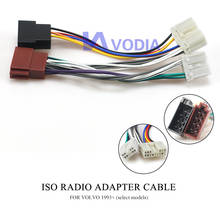 Adaptador de Radio ISO 12-128 para VOLVO 1993 + (modelos selectos), Conector de arnés de cableado, Cable de telar de plomo, adaptador de enchufe ESTÉREO 2024 - compra barato