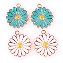 10pcs/lot   Flower Chrysanthemums Sunflower Pendant  Jewelry Finding Making For DIY Earring Necklace Charms 23622 2024 - buy cheap