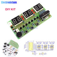 Diymore-conjunto de relógio eletrônico c51, tubos digitais de led, peças para módulo eletrônico de 7 a 12v e 6 bits, diy 2024 - compre barato