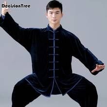 Tanga tradicional chinesa de artes marciais, traje para apresentação de jiu jitsu, kung fu wushu, uniforme tai chi, traje para homens e mulheres, 2021 2024 - compre barato