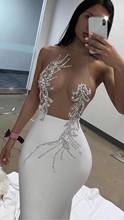 2019 Bodycon Bandage Dress Vestidos Sexy Mesh Sequins Sparkly Party Dress Club Vestidos 2024 - buy cheap
