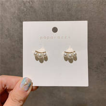 MWsonya Korean New Cute Elegant Simulated Pearl Zircon Tassel Stud Earrings for Women Students Jewelry Oorbellen Gift 2024 - buy cheap