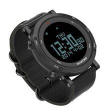Sunroad relógio masculino para esportes, relógio digital barômetro altímetro bússola temperatura à prova d'água com retroiluminação de nylon 2024 - compre barato