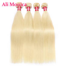 613 Blonde Bundles Brazilian Straight Human Hair Bundle 1 3 4 Honey Blonde Hair Weave 28 30 32 34 36 38 40 inch 613 Hair Bundles 2024 - buy cheap