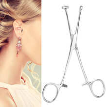 Ear Piercing Pliers Stainless Steel Reusable Ear Piercing Clamp Tool Body Piercing Supply Body Piercing Forceps Jewelry Tools 2024 - buy cheap