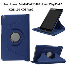 Rotating PU Leather Case For Huawei MediaPad T3 8.0 Honor Play Pad 2 8.0 KOB-L09 KOB-W09 Tablet Funda Cover 2024 - buy cheap