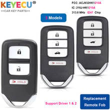 KEYECU 3+1 / 4 Button Smart Remote Car Key Fob for Honda CR-V CR-Z HR-V Accord Civic 2013 2014 2015 2016 - FCC ID: ACJ932HK1210A 2024 - buy cheap