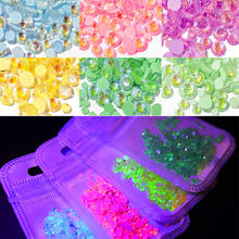 1pack Luminous Crystal Mixed Size SS6-SS20 Nail Art Rhinestone Decorations 3D Glitter Diamond Jewelly Glow In The Dark Ornaments 2024 - buy cheap