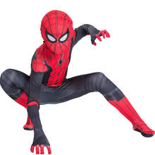 Disfraz de Spiderman para niños, traje de Peter Parker para Homecoming, traje Zentai de superhéroe, para fiesta de Halloween 2024 - compra barato