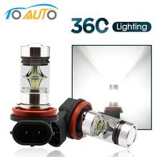 2pcs H11 H8 LED 360 Fog Light Bulbs 9005 HB3 HB4 9006 Car LED Running Lights Auto Driving Lamp 12V  6000K White 2024 - buy cheap