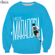 CLOOCL Football Ball King Diego Armando Maradona 3D Printed Sweatshirt Cool Streetwear Tracksuit Tops Drop Shipping 2024 - buy cheap