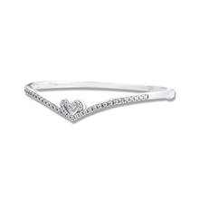 Pulseira brilhante de prata esterlina 925, bracelete feminino faça você mesmo, joias para mulheres 2024 - compre barato