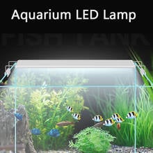 Iluminación led Superfina para acuario, luz para plantas acuáticas, lámpara Extensible impermeable con Clip para pecera, 20-70CM 2024 - compra barato
