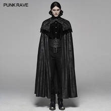 PUNK RAVE Men's Noble Gothic Gorgeous Long Cloak Big Hem Handsome Winter Coat Party Club Halloween Cosplay Cape Mens Coats 2024 - buy cheap