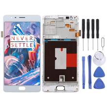 Tela do lcd do material de tft e conjunto completo do digitador com quadro para oneplus 3/3 t a3000 a3010 2024 - compre barato