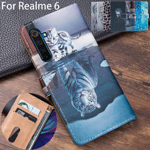 Funda con estampado de dibujos animados para móvil, carcasa estilo libro para OPPO Realme 6, Realme6 2024 - compra barato