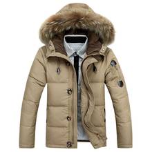 Мужские зимние куртки, 2021 теплые хлопковые парки, мужские Базовые Куртки, однотонные ветрозащитные пальто с капюшоном, мужская верхняя одежда, casaco masculino 2024 - купить недорого