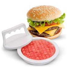 Prensa de hamburguesas de forma redonda, molde de plástico de grado alimenticio, herramienta de cocina para carne, carne, ternera 2024 - compra barato